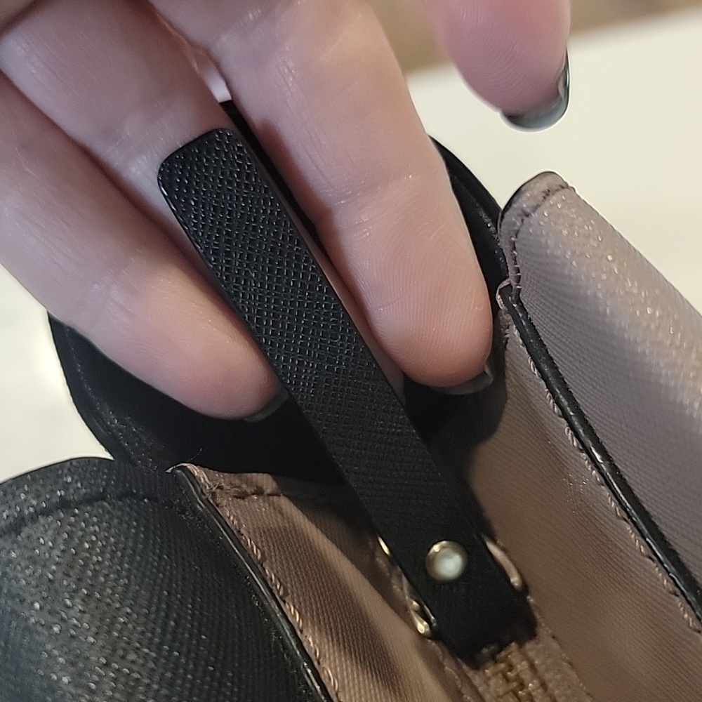 Kate Spade Black and Purple New York Colorblock Leather Satchel - Picture 7 of 13